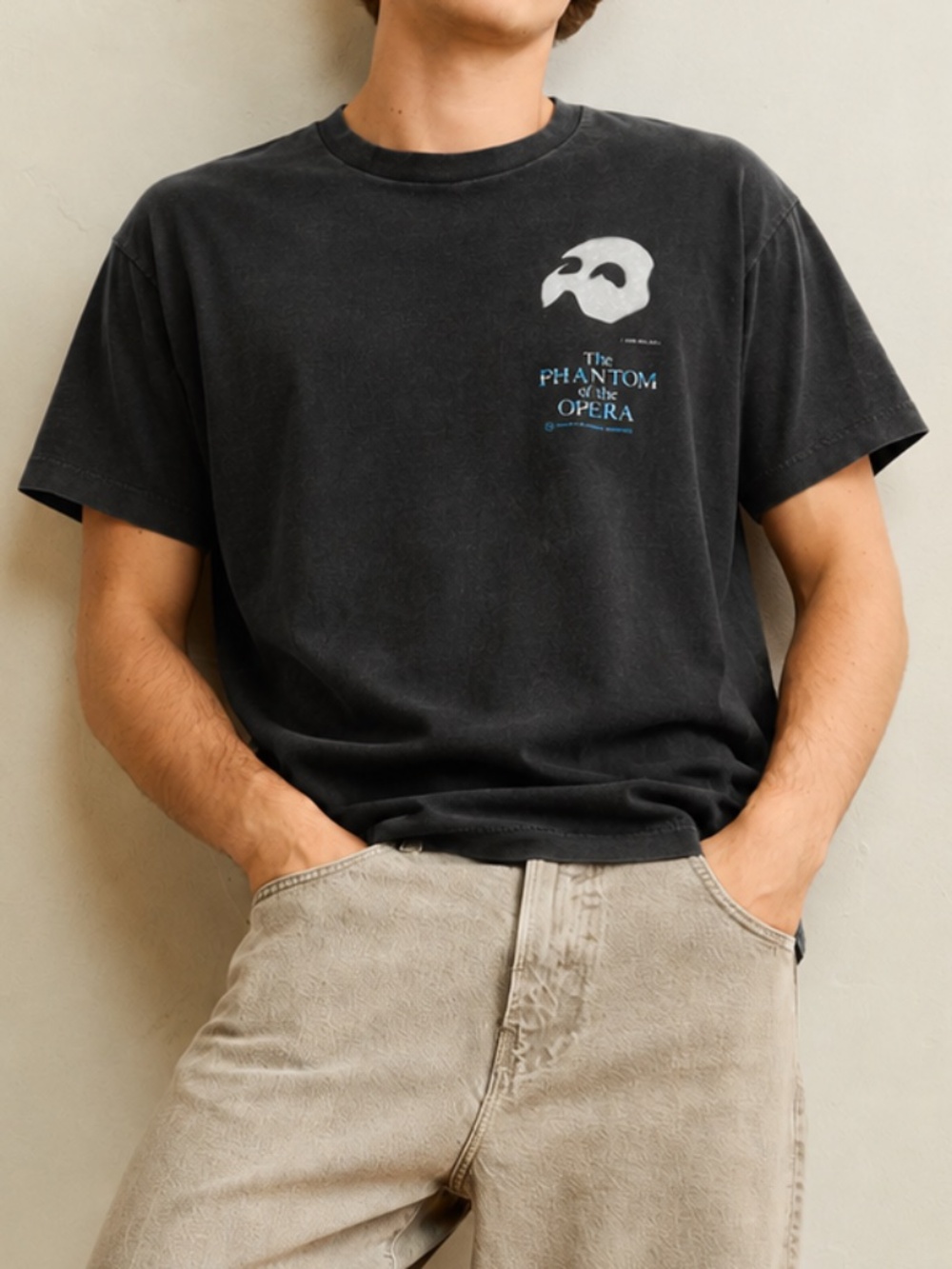 Vintage 1986 Phantom of the Opera Touch of Gold Tee Large Broadway Unisex